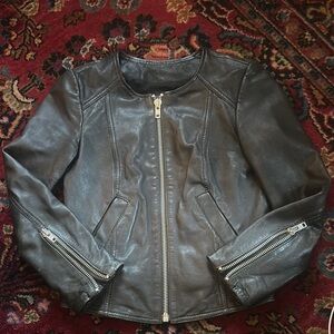Madewell leather motorcycle jacket